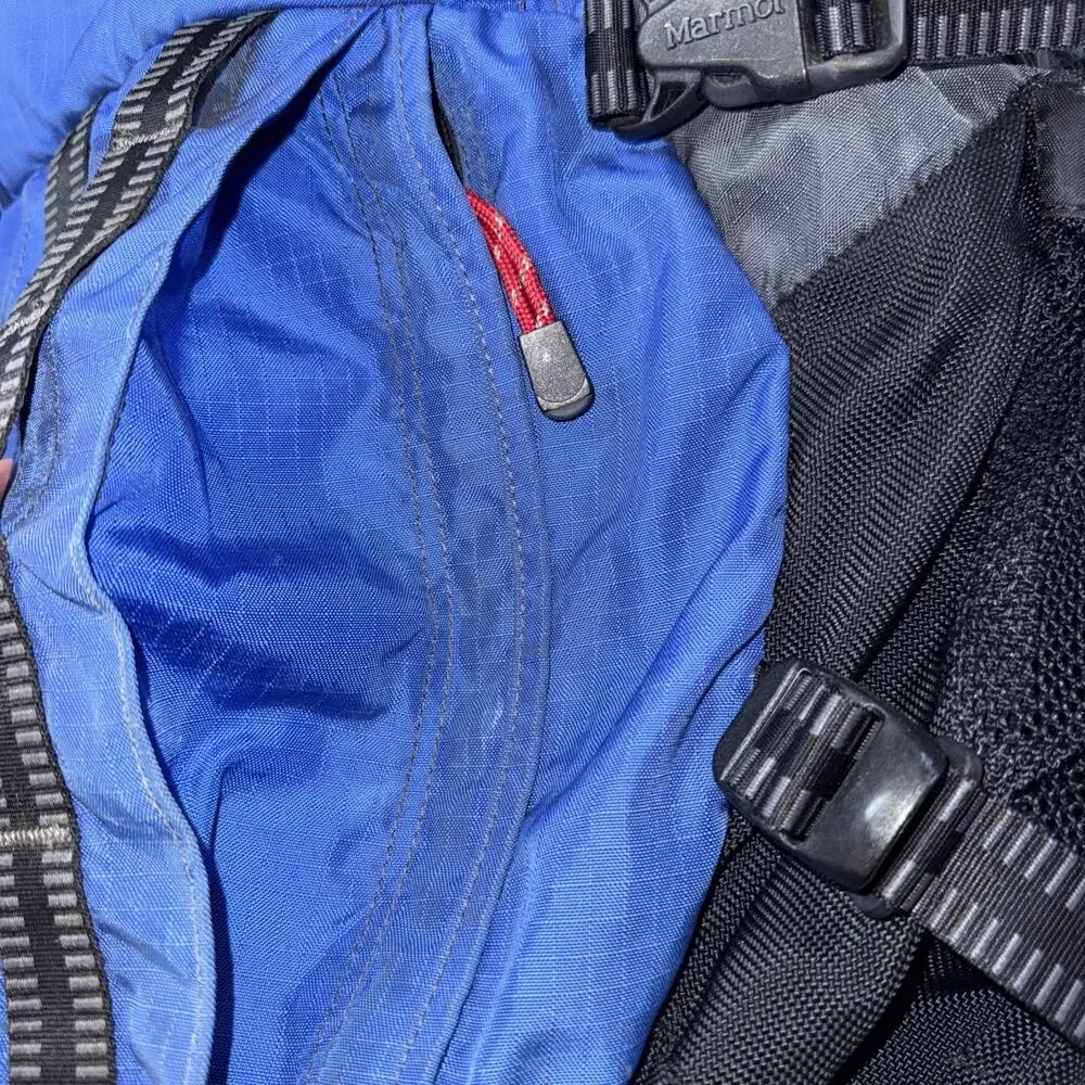 Marmot Talus Backpack Size Medium Blue Black Red Hiking Camping Fishing School